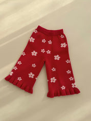 Raspberry Knit Pants