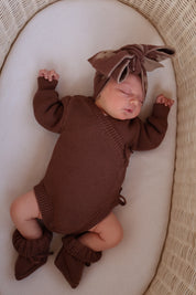 Chocolate Newborn Romper