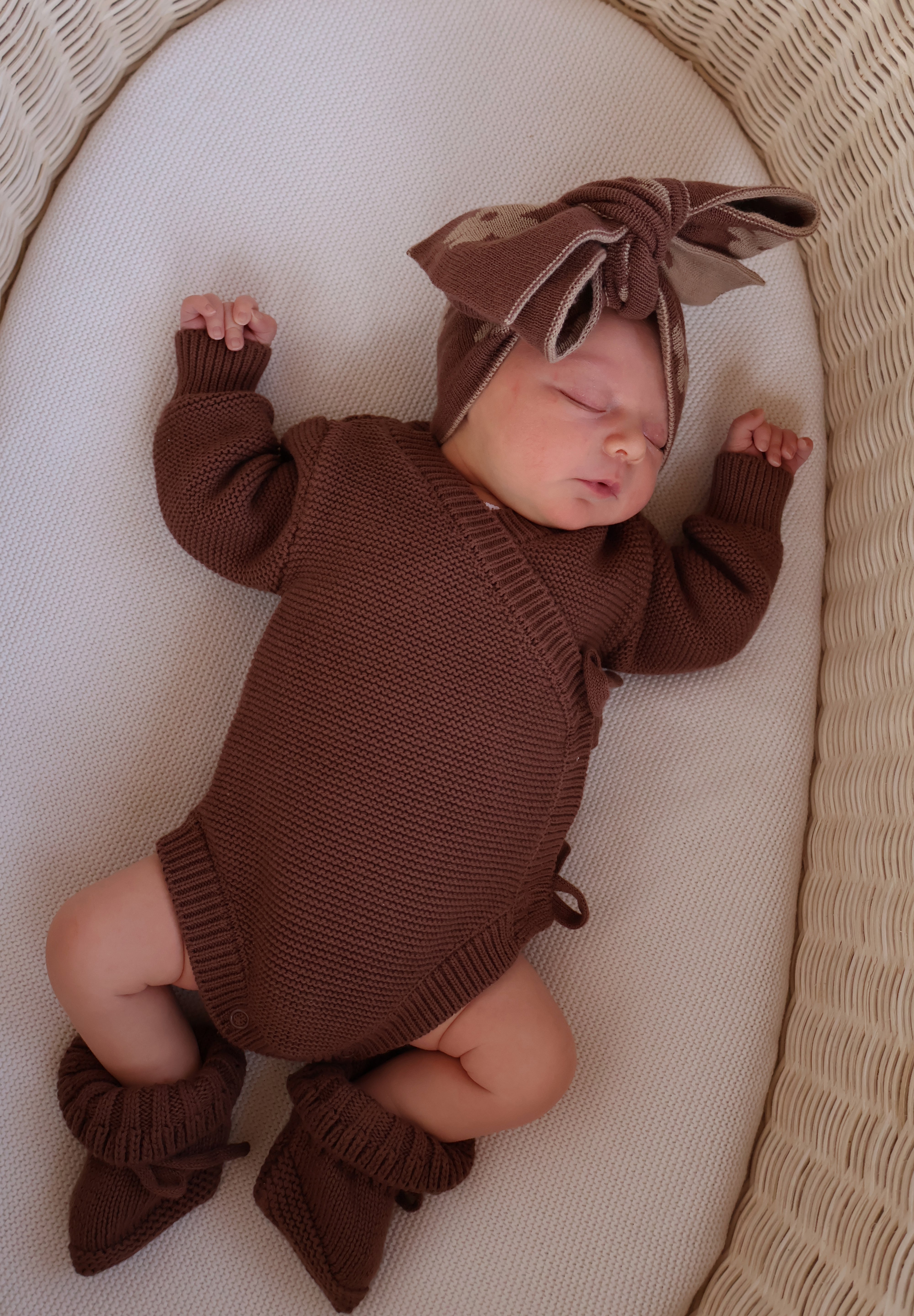 Chocolate Newborn Romper