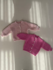 Berry Fluffy Cardigan