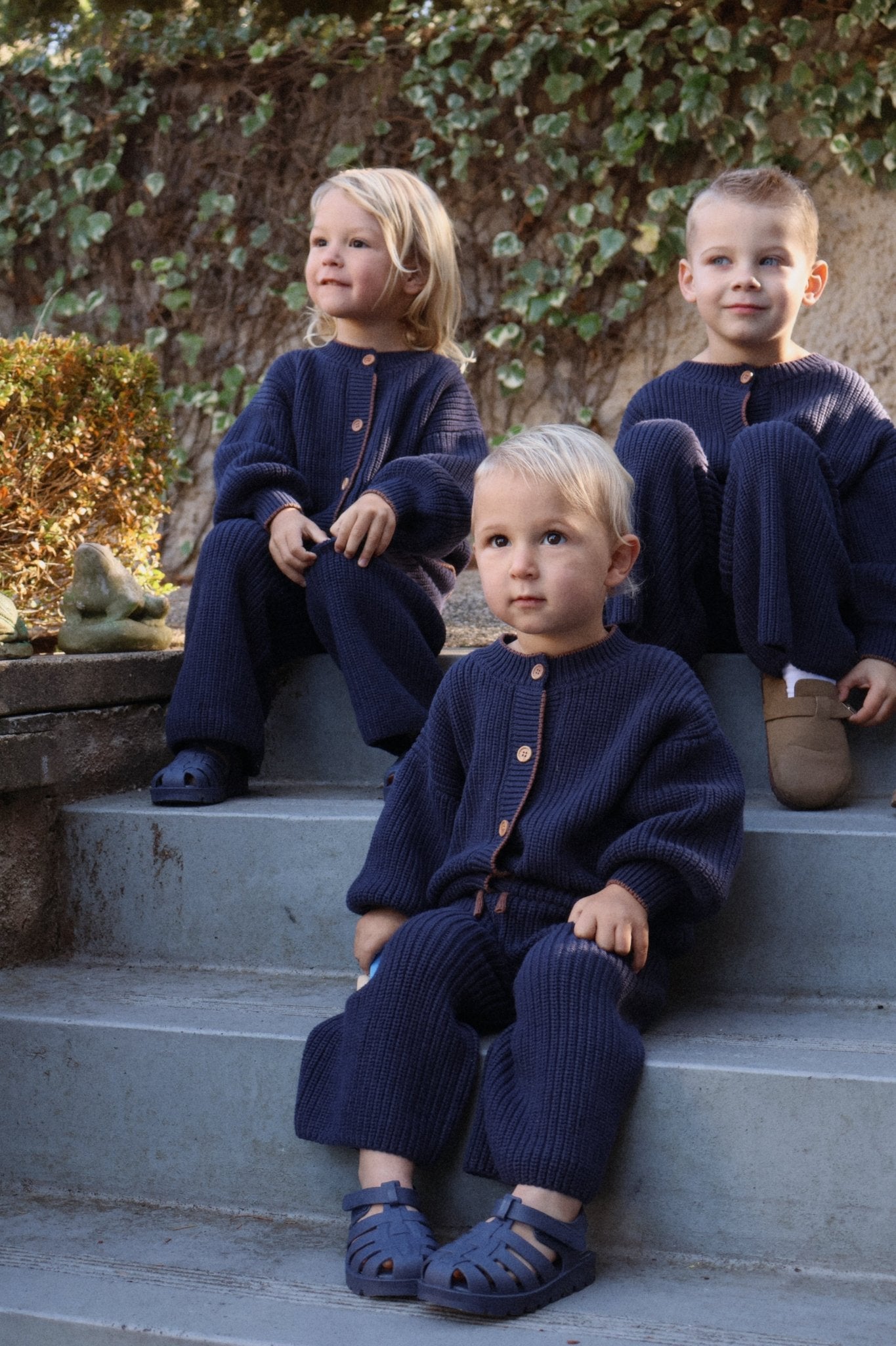 Navy Knit Pants
