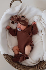 Chocolate Newborn Romper