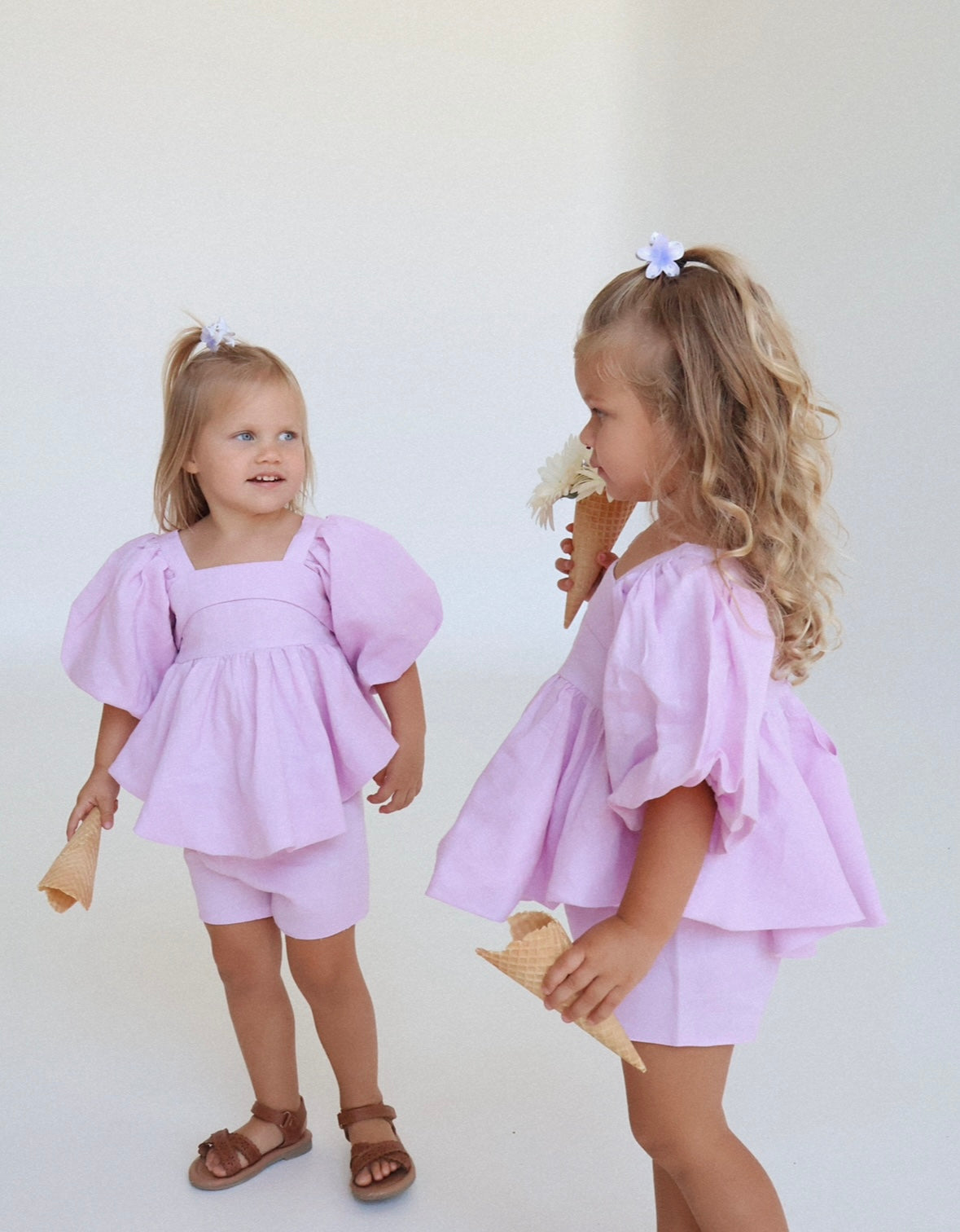 Lilac Linen Bubble Set