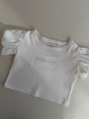 Pointelle Puff T-Shirt