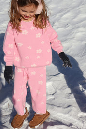 Pink Petal Knit Set