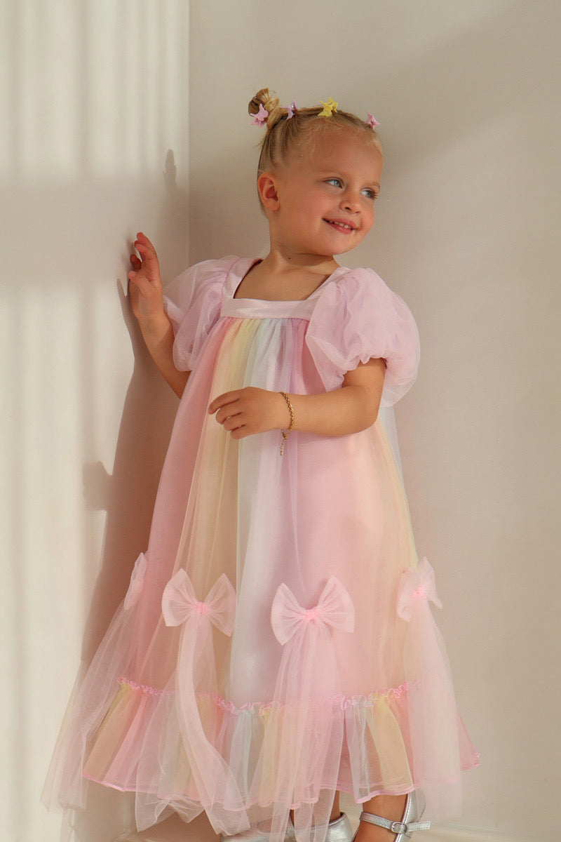 Rainbow Gown Dress