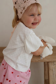 Pointelle Puff T-Shirt