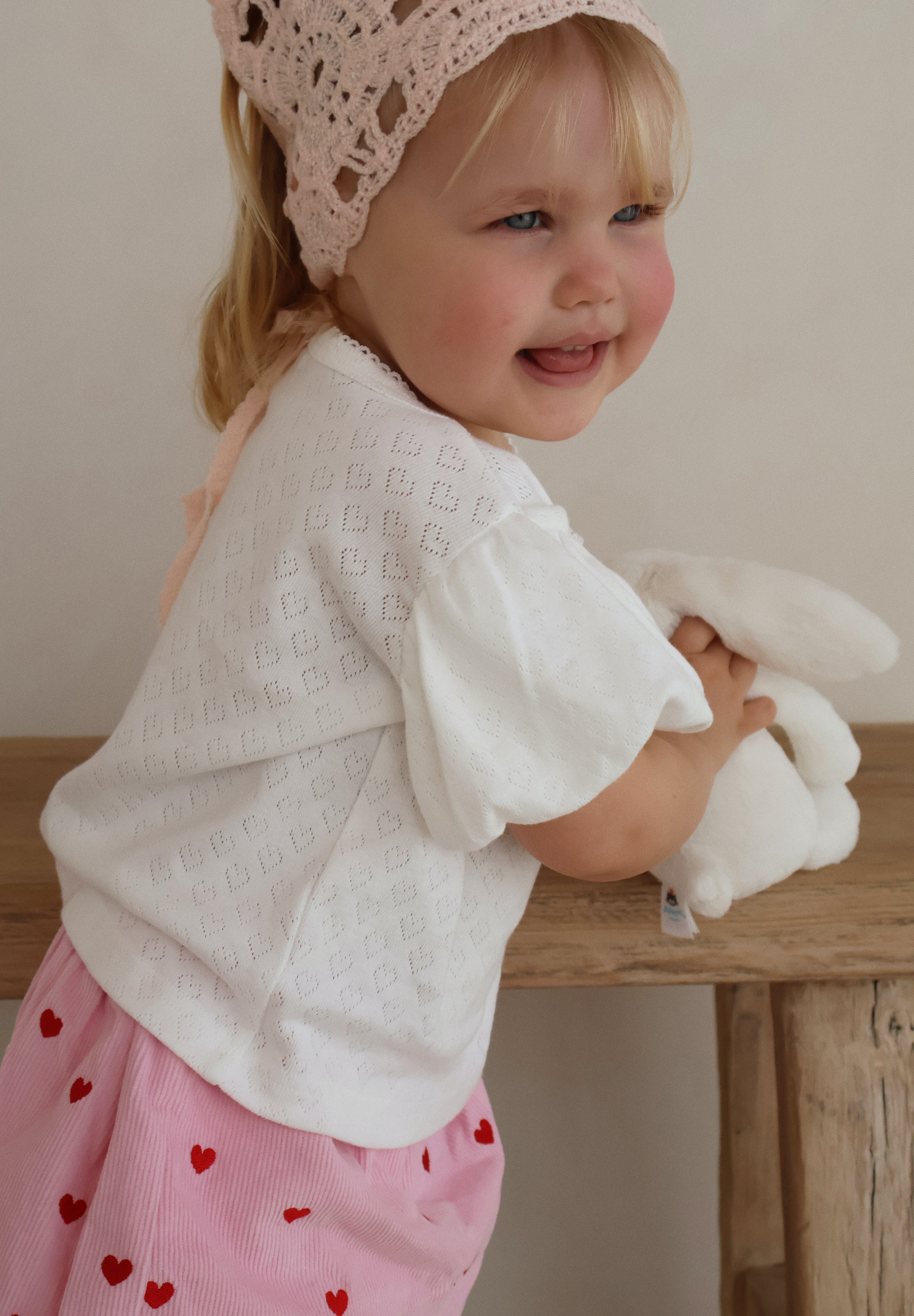 Pointelle Puff T-Shirt