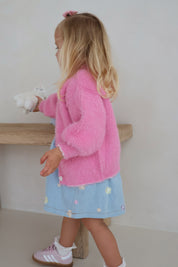 Berry Fluffy Cardigan