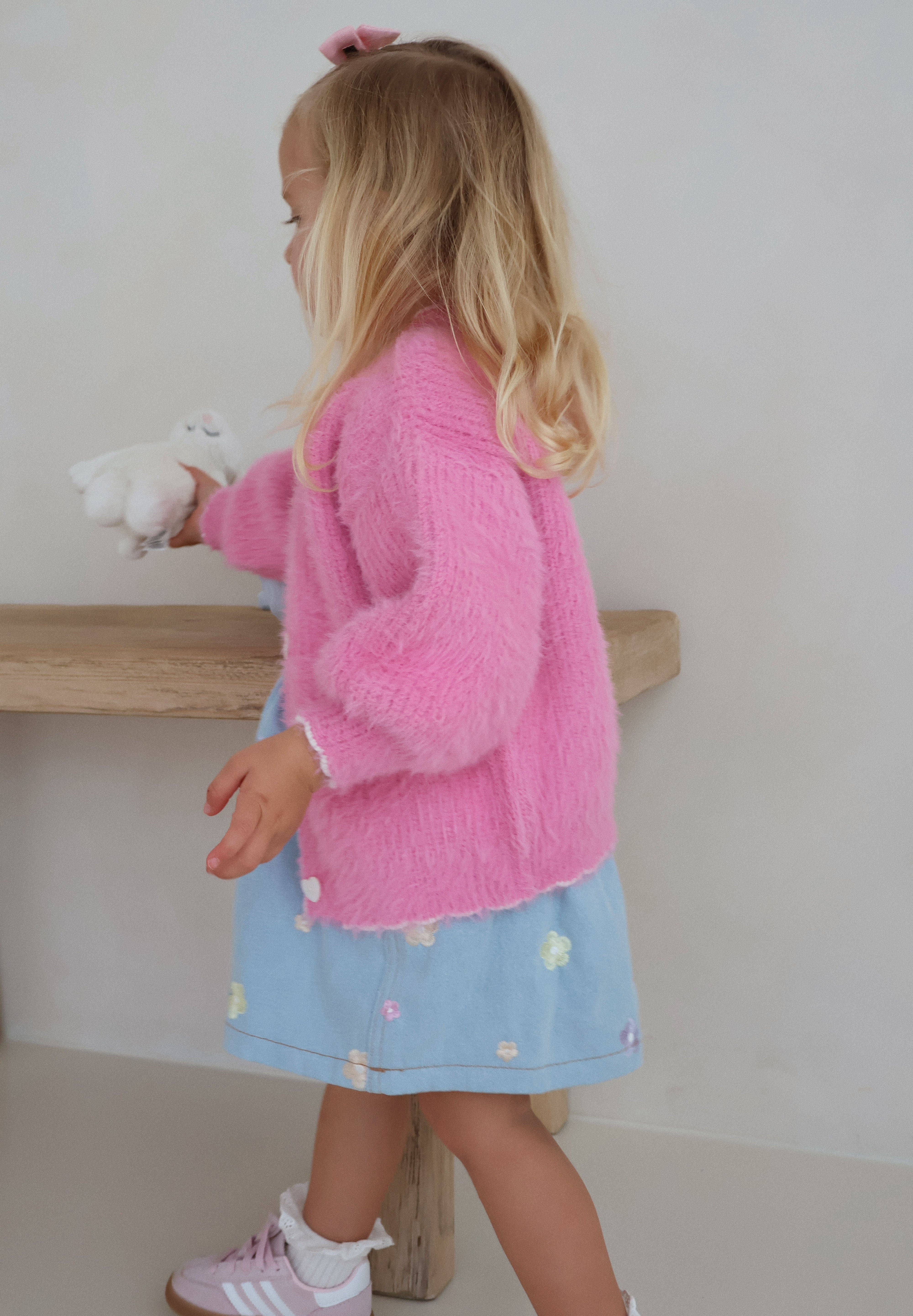 Berry Fluffy Cardigan