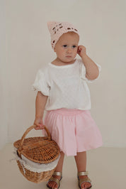 Pink Stripe Bubble Skirt