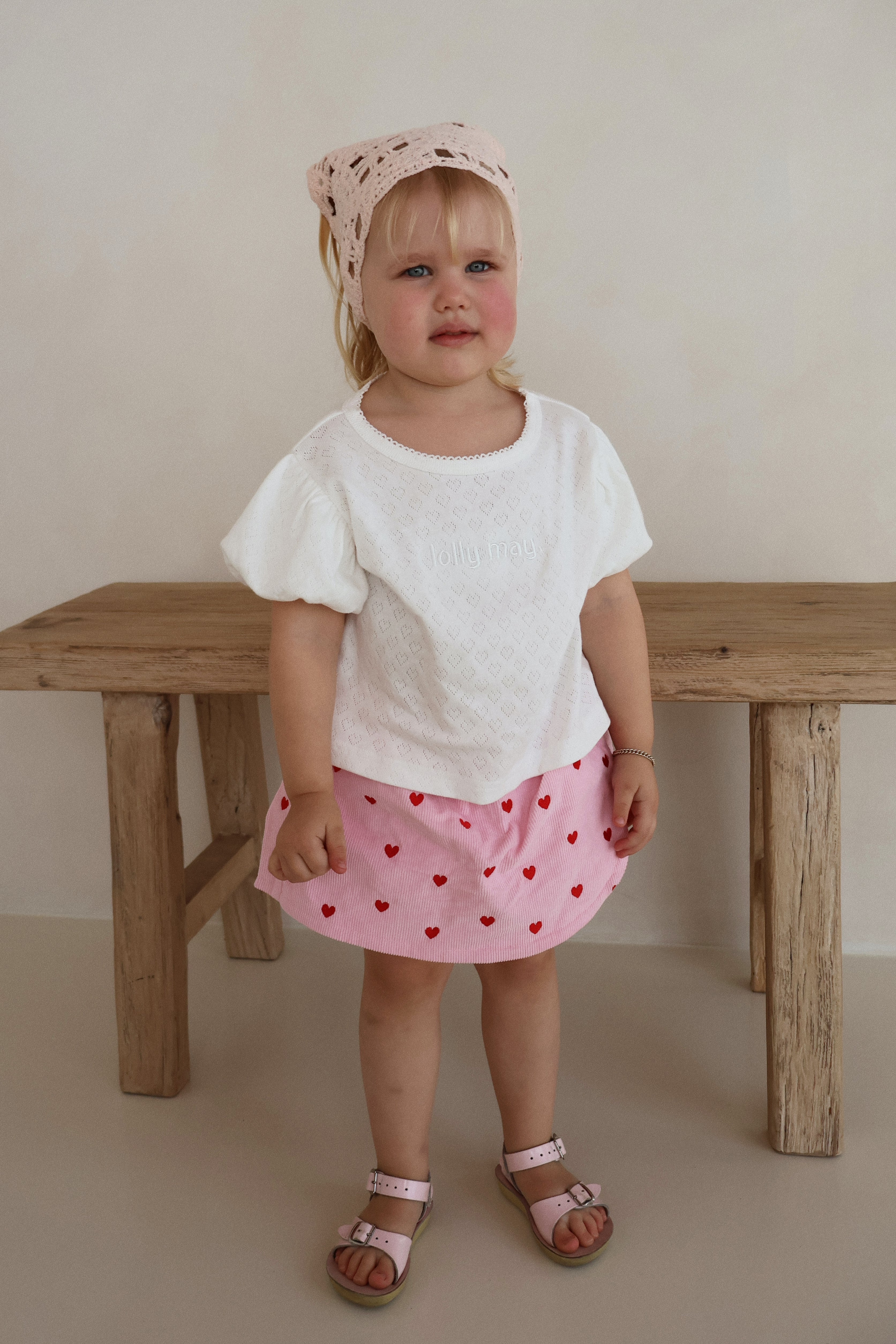 Pointelle Puff T-Shirt