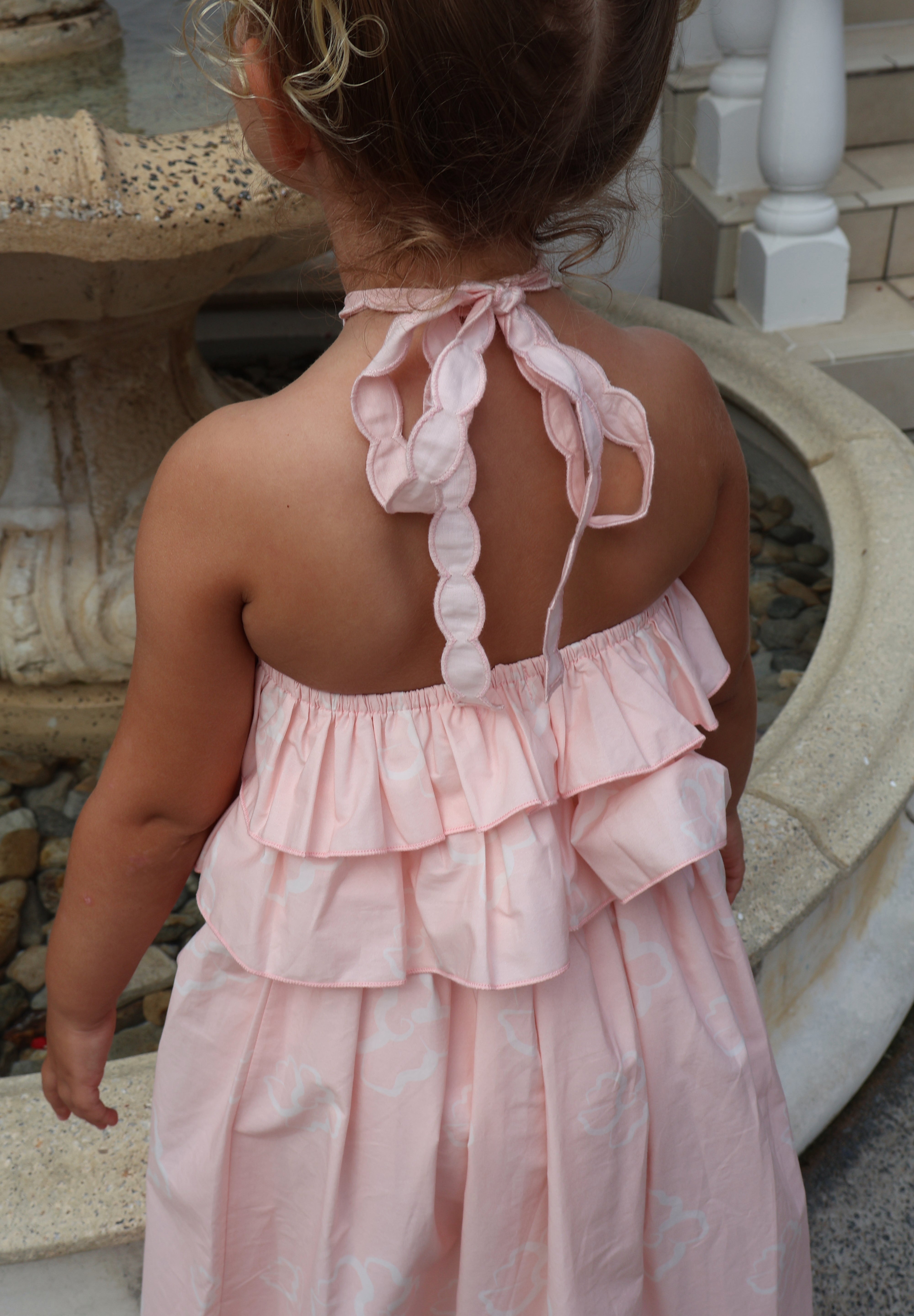 Pink Hibiscus Halter Top