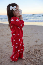 Raspberry Knit Pants