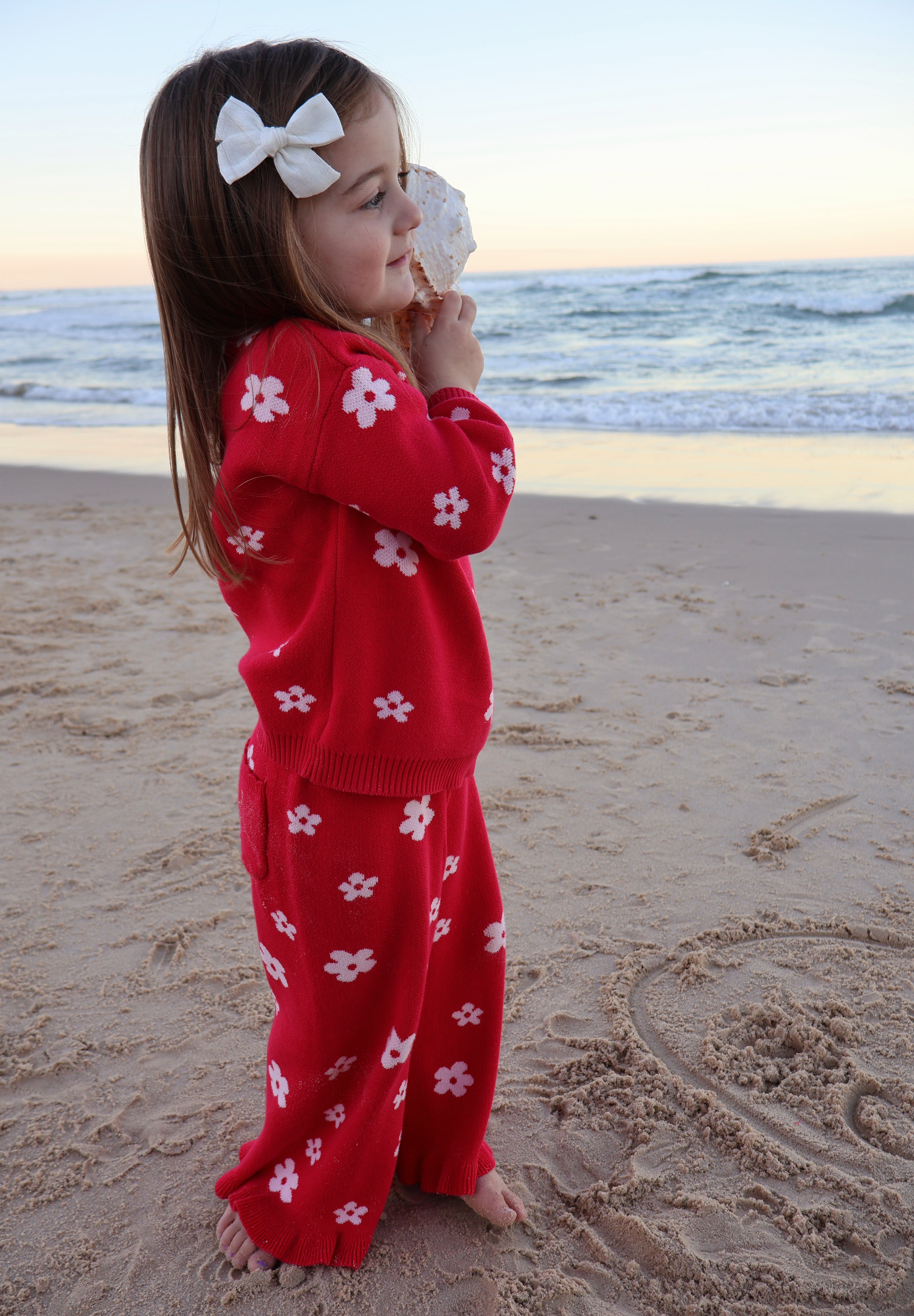 Raspberry Knit Pants