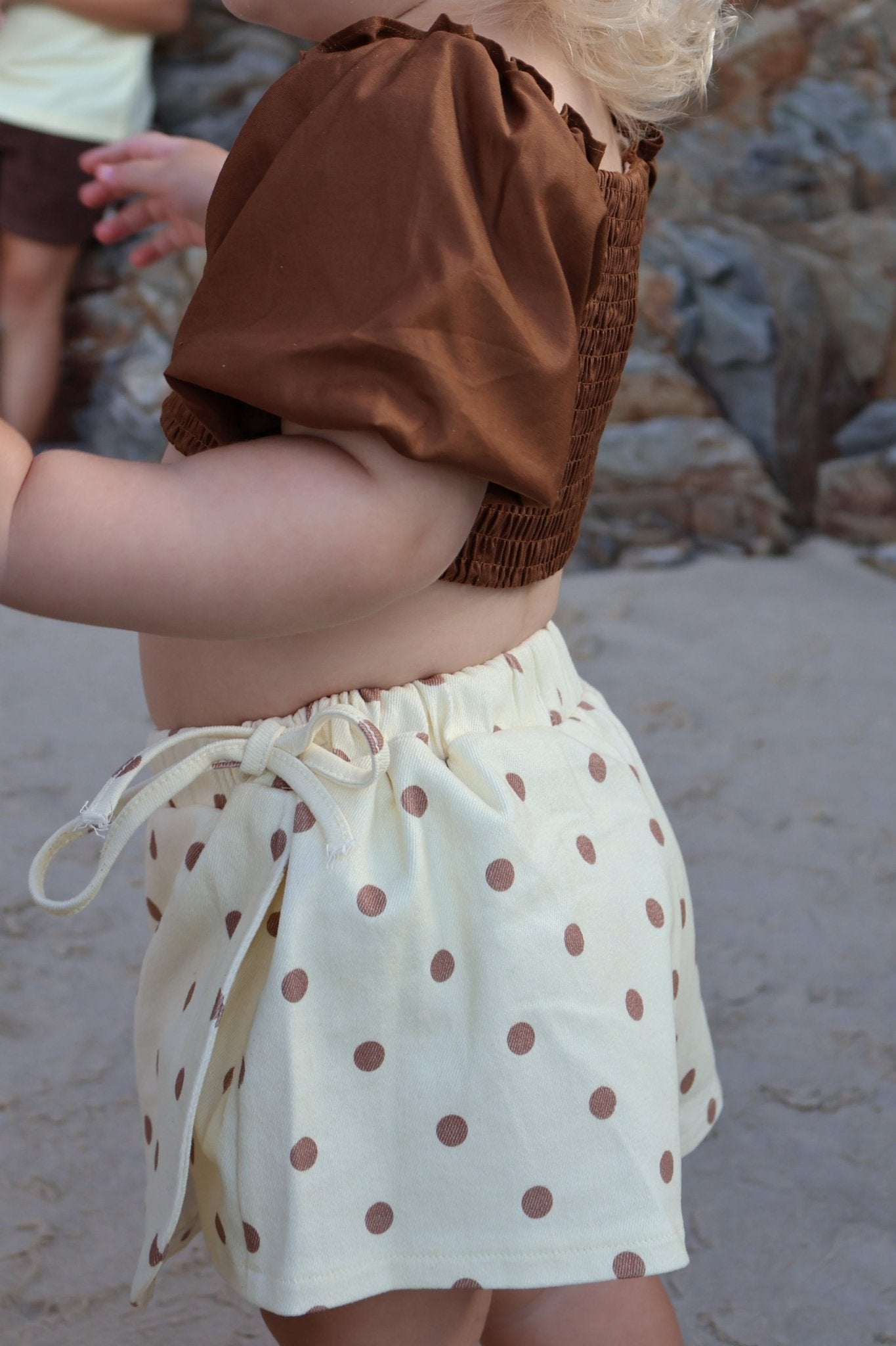 Yellow Polka Dot Skort
