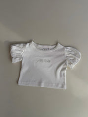 Pointelle Puff T-Shirt