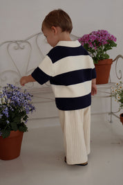 Navy Stripe Polo