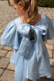 Powder Blue Puff Dress