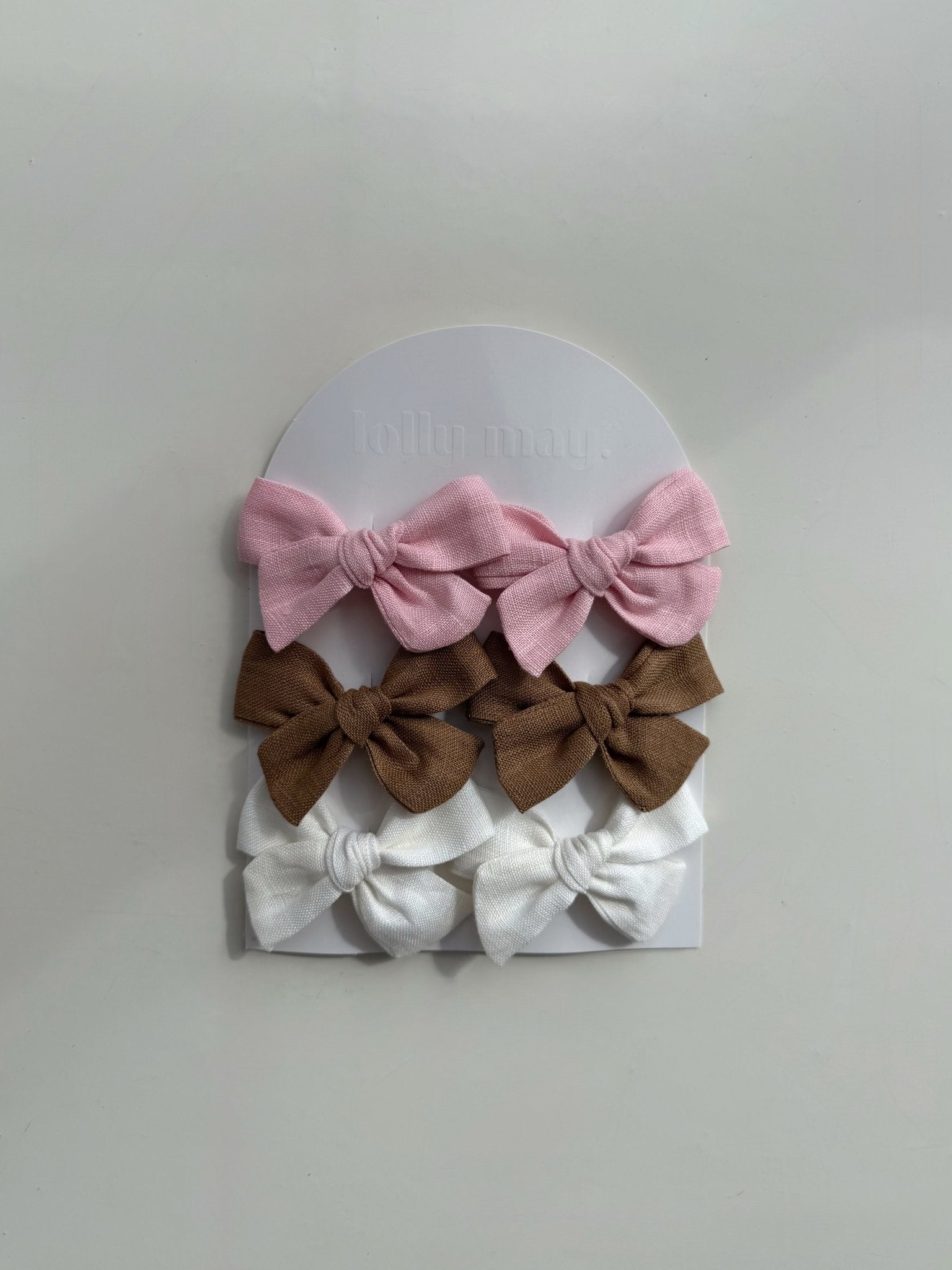 Trio Linen Piggy Clip Pack