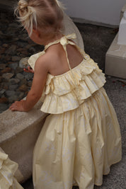 Lemon Hibiscus Halter Top