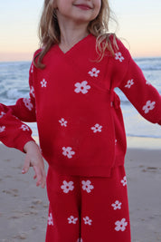 Raspberry Knit Wrap