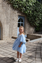 Powder Blue Puff Dress