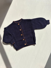 Navy Knit Cardigan