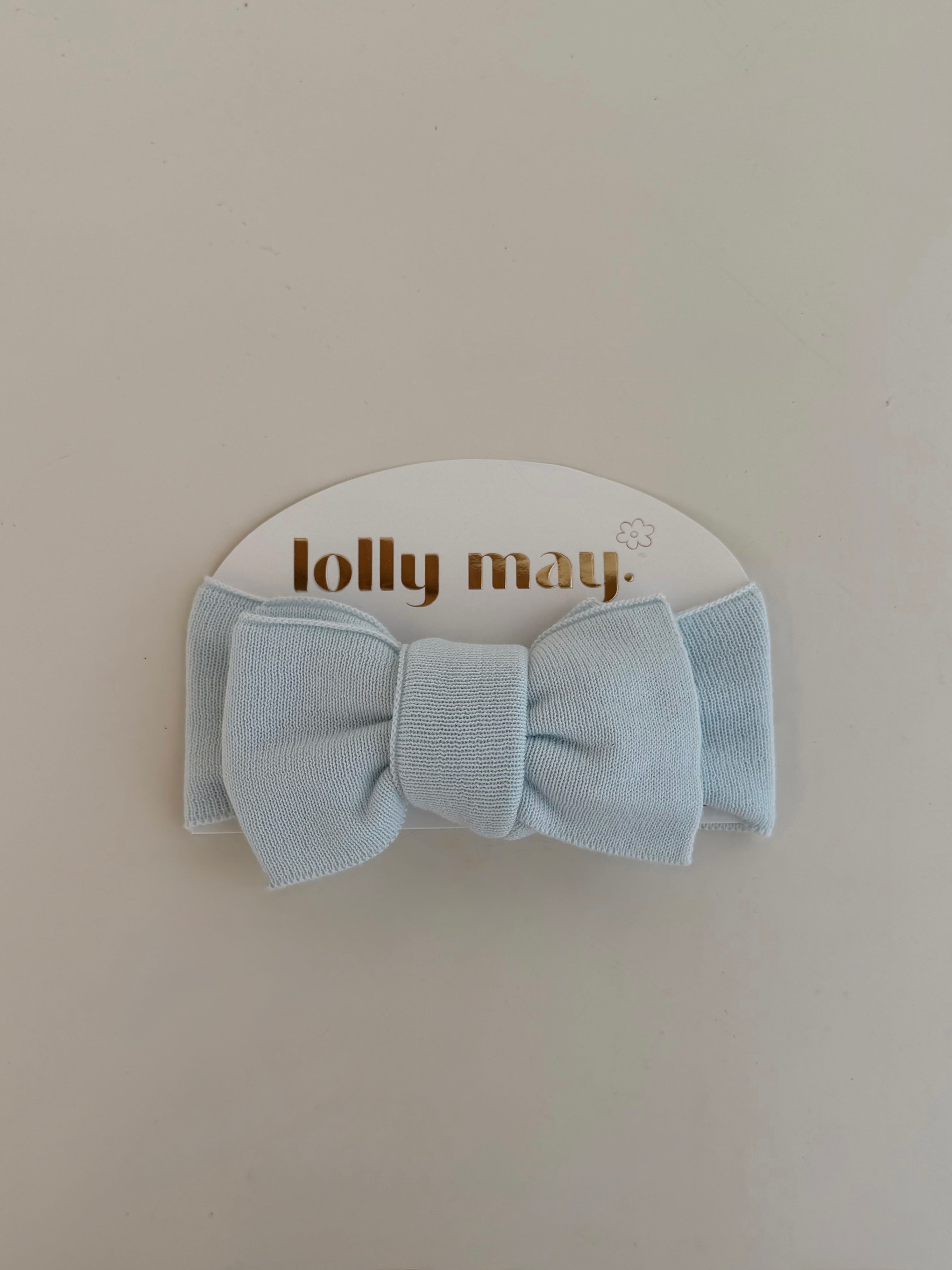 Baby Blue Head Bow
