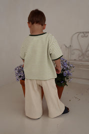 Cream Muslin Pants