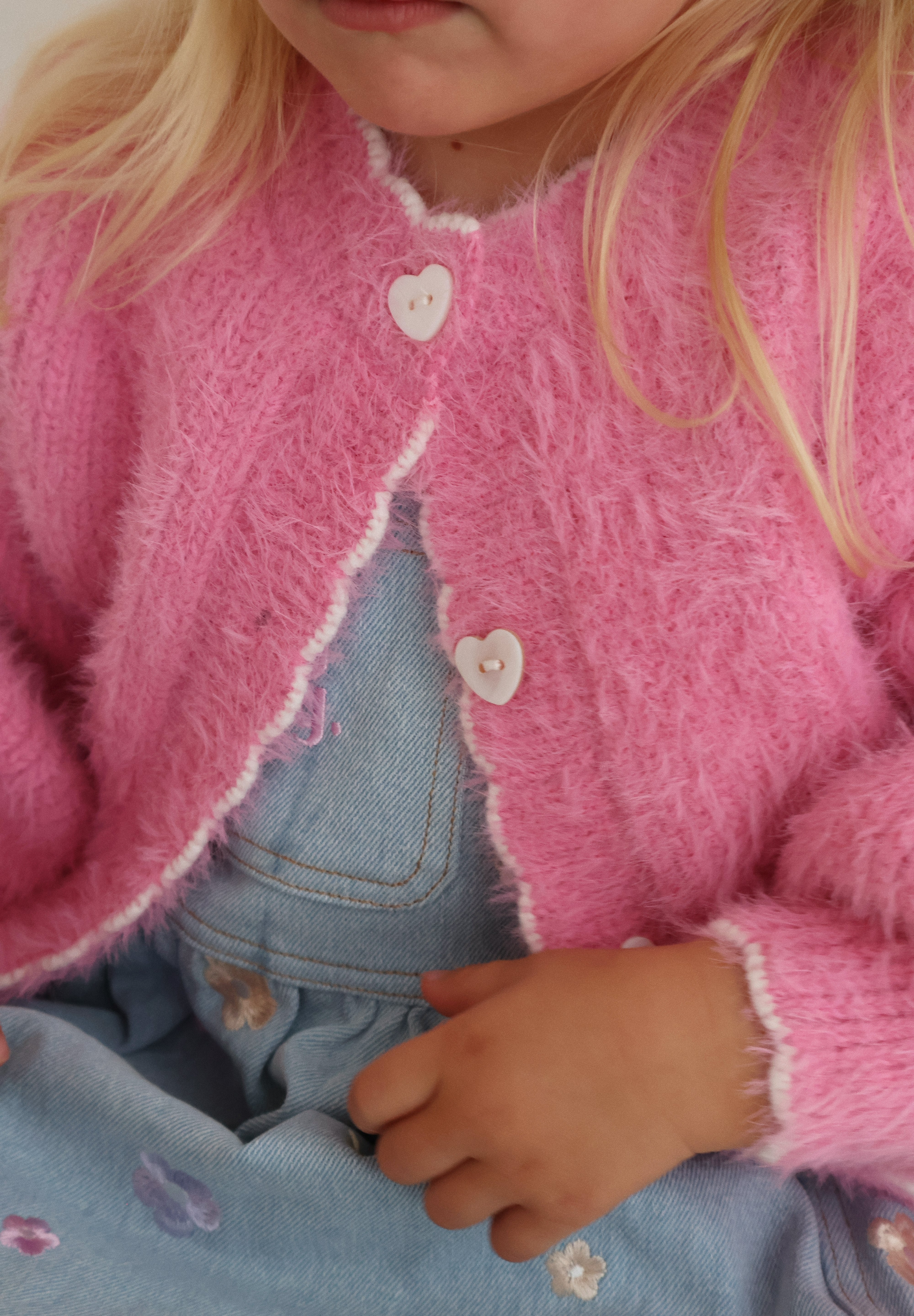 Berry Fluffy Cardigan
