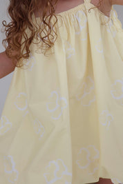 Lemon Hibiscus Bubble dress