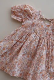 Apricot Puff Dress