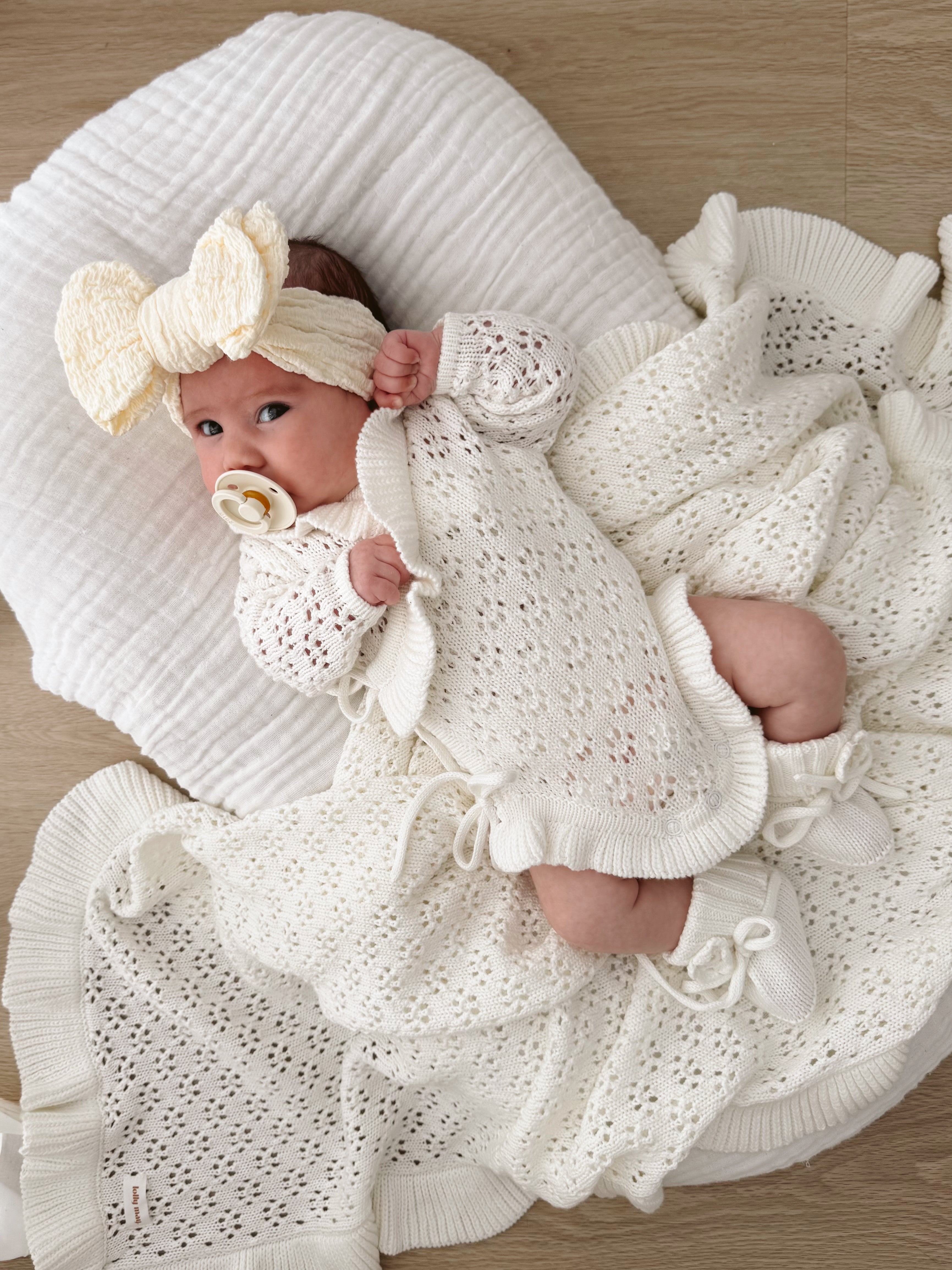 Cloud Wrap Knit Romper