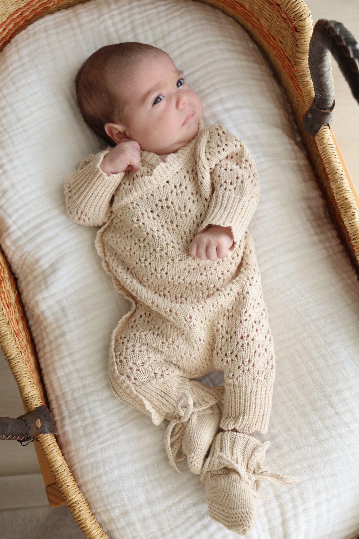 Signature Knit Onesie Darling Oat