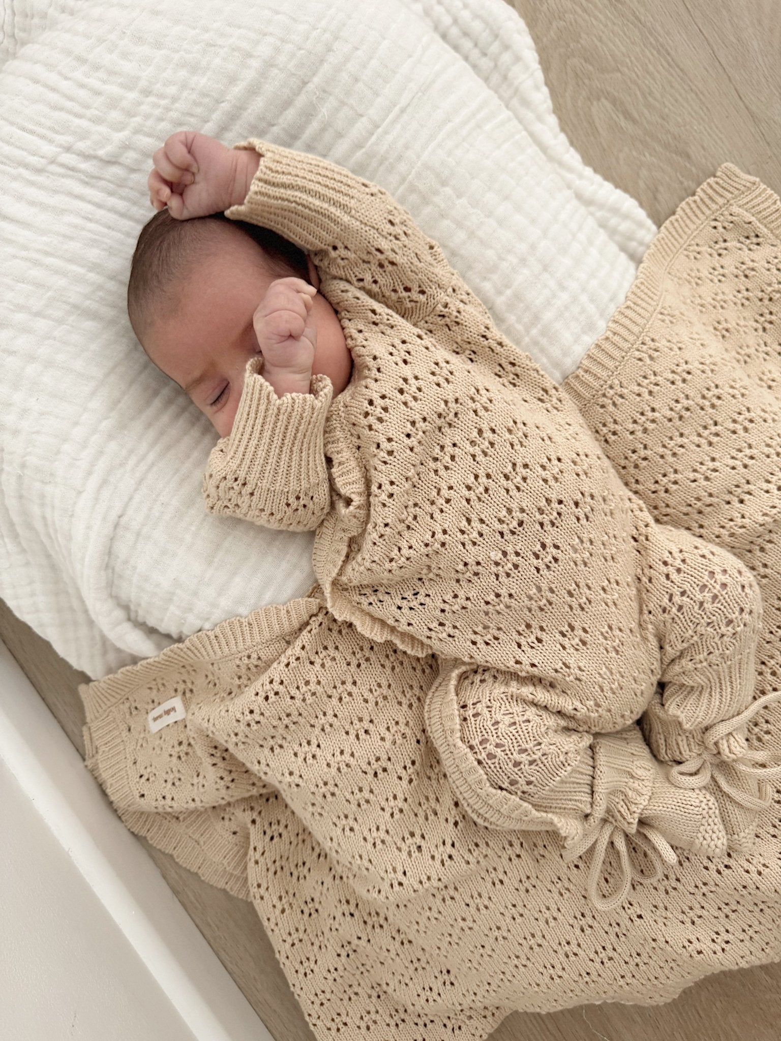 Signature Knit Onesie Darling Oat