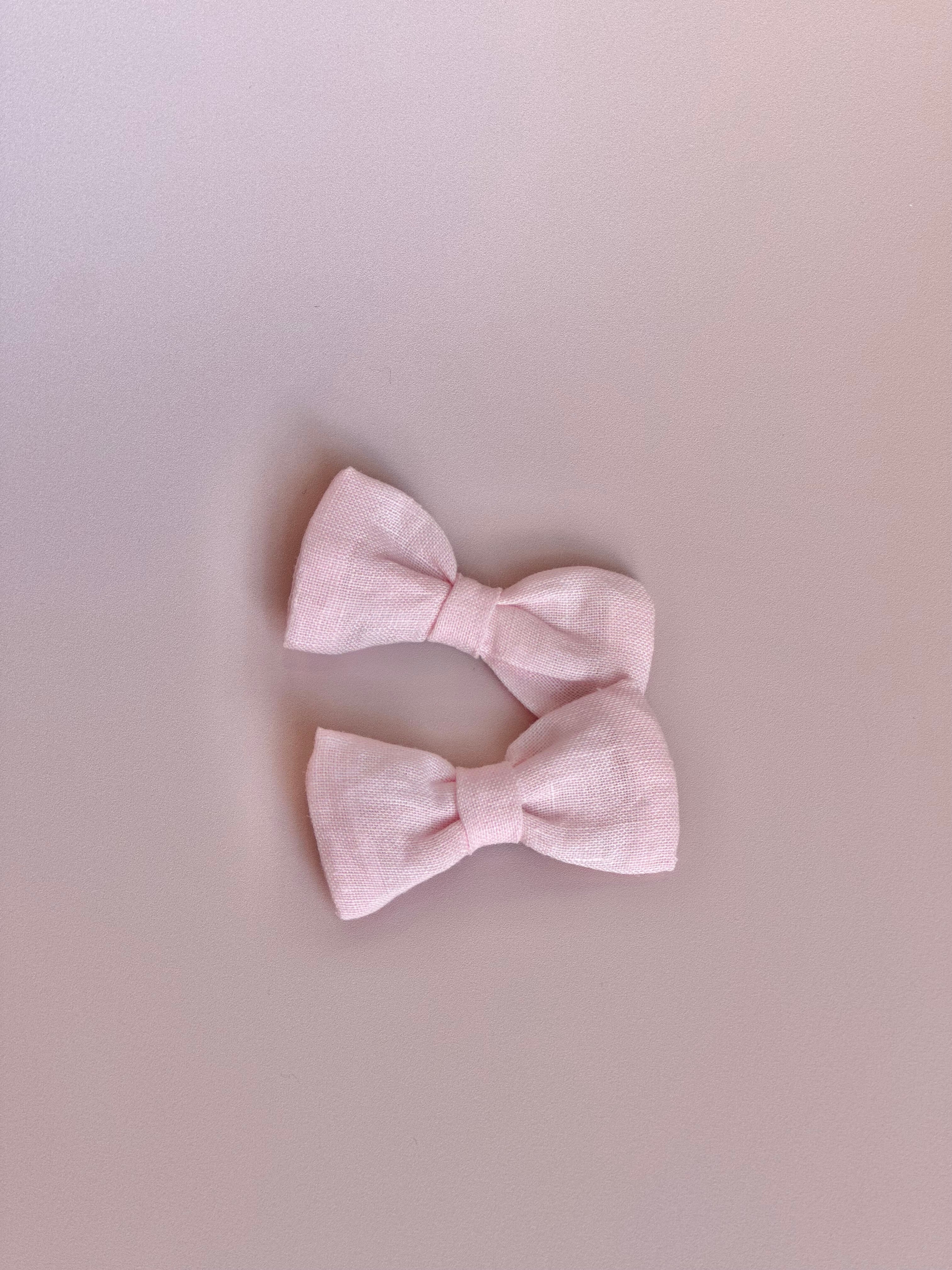 Bubblegum Mini Bow Hairclips // Set (2)