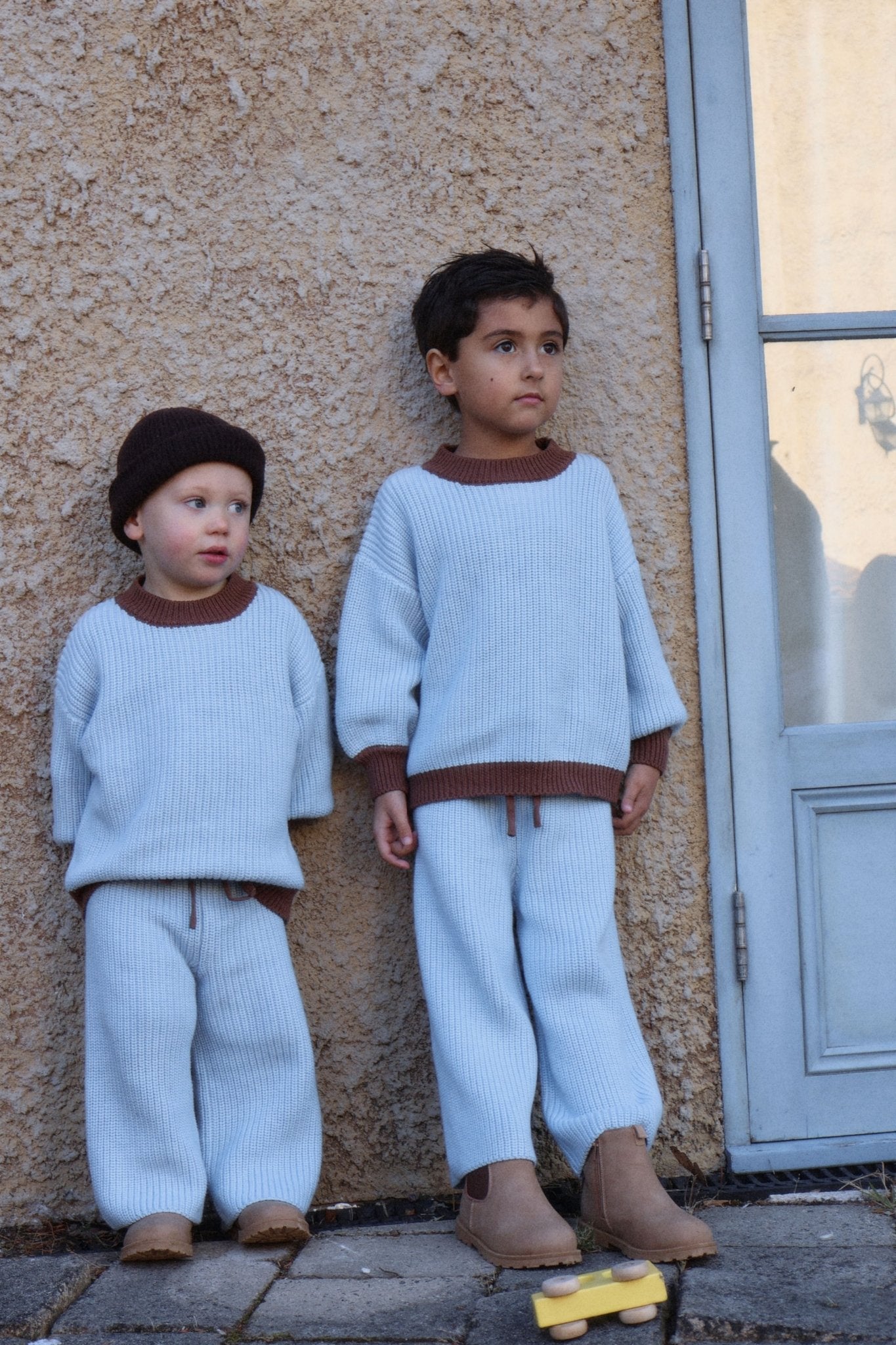 Choc Blue Knit Set