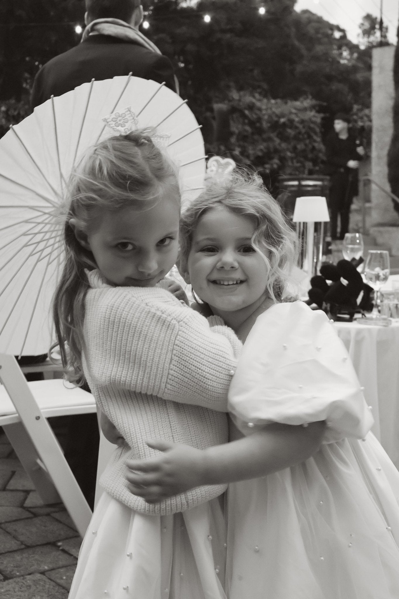 Pearl Puff Flower Girl Dress