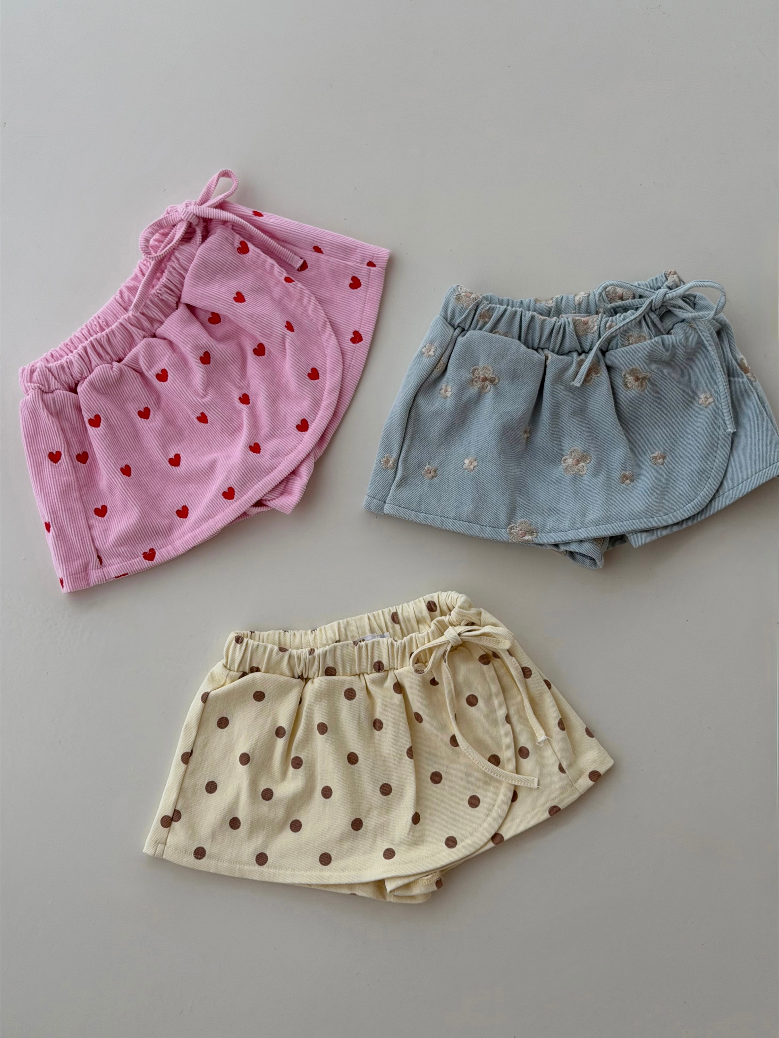 Yellow Polka Dot Skort