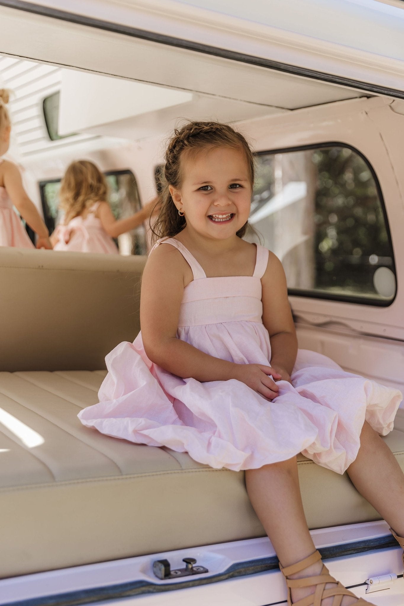 Bubblegum Bubble Linen Dress